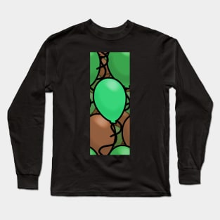 Kid's Cartoon Birthday Balloons (Cameo Colors) Long Sleeve T-Shirt